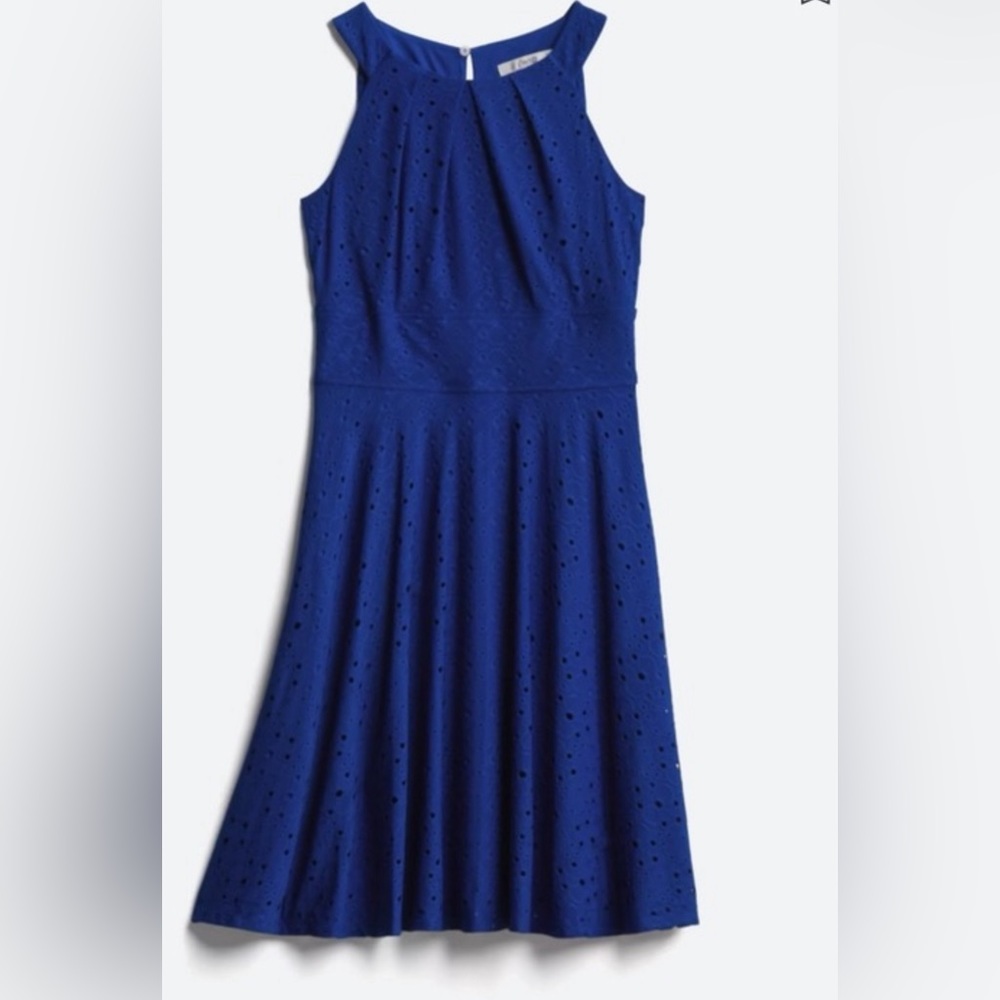 Elegant Blue Midi Dress